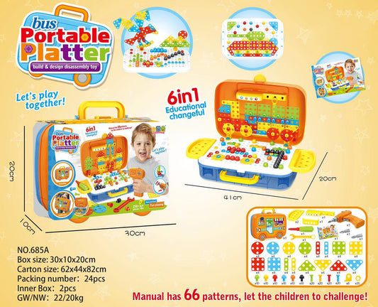 Children's educational diy toy electric drill tool